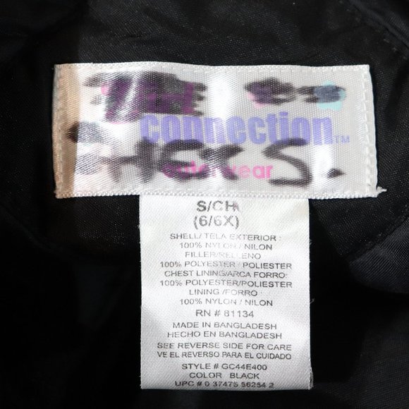 SKI SNOW BIB PANTS YOUTH BOYS GIRLS BLACK SIZE 6/6 - Picture 6 of 6